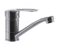 Змішувач для умивальника G-Ferro Hansberg 004, вилив 15 см. Кріплення та шланги в комплекті!