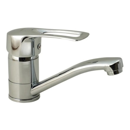 Змішувач для умивальника G-Ferro Hansberg 004, вилив 15 см. Кріплення та шланги в комплекті!