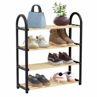 Полиця для взуття, етажерка на 4 полиці Simpleх SW-5004S, дерево. Міцна та стійка. Туреччина