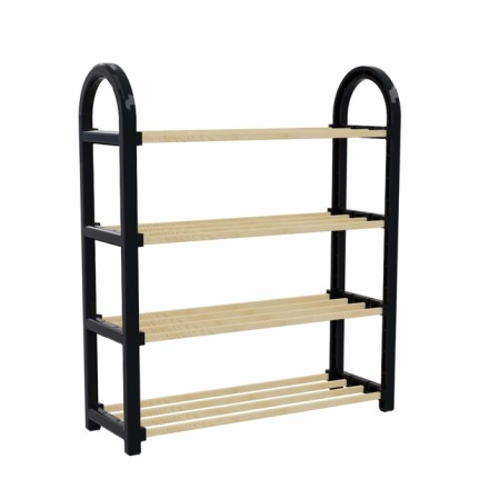 Полиця для взуття, етажерка на 4 полиці Simpleх SW-5004S, дерево. Міцна та стійка. Туреччина