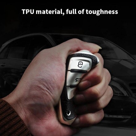 Чохол для ключа брелока зі шкіри TPU для VW Volkswagen Polo Tiguan Passat Golf Jetta Lavida Skoda Octavia Seat