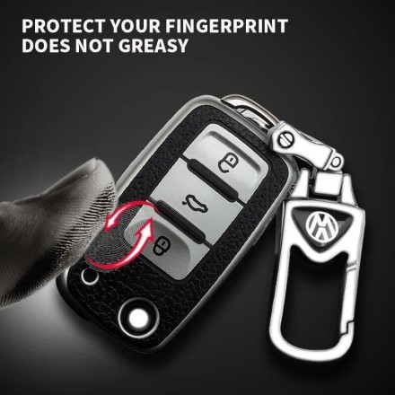 Чохол для ключа брелока зі шкіри TPU для VW Volkswagen Polo Tiguan Passat Golf Jetta Lavida Skoda Octavia Seat