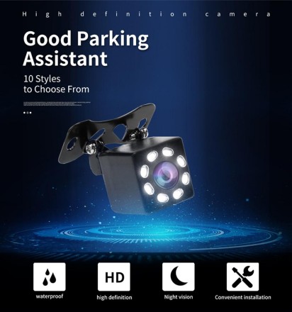 Автомобільна камера заднього огляду CCD 8 IR LED Night View HD