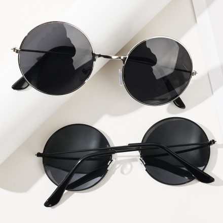 Готичні стимпанк сонцезахисні окуляри. Унісекс. Оправа чорна, срібло, золото