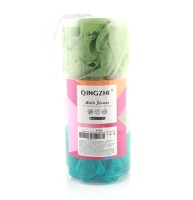 Великий набір мочалок (губок) для тіла у формі банта. Туба. 3 шт. 3 кольори