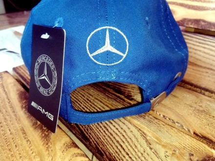 Фірмова кепка бейсболка Mercedes-Benz. Німеччина. Вишита. Синя