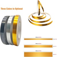 Декоративна стрічка, самоклейна, універсальна, декор чорна, золото, срібло. 20 метрів, ширина 1,0 см