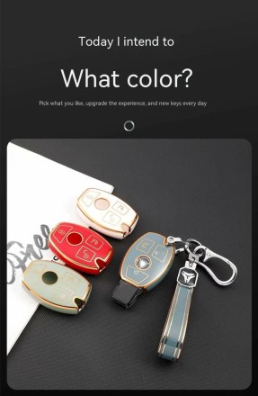 Чохол для автомобільного ключа (брелока) з TPU для Mercedes-Benz "Рибка" 3 кнопки