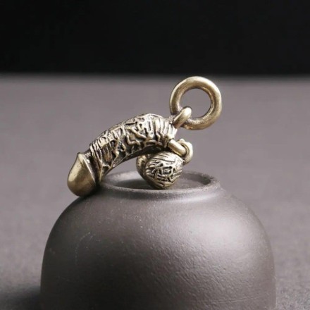 Брелок "Ню" XY із серії "Камасутра" "Rhodium Tools" з кільцем із металу. Латунь