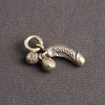 Брелок "Ню" XY із серії "Камасутра" "Rhodium Tools" з кільцем із металу. Латунь