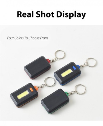 Портативний ліхтарик LED аварійний потужний COB брелок