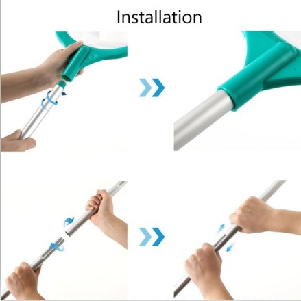 Телескопічна ручка (штанга) для сачка та інших насадок для чищення басейну, 40-160 см. Алюміній