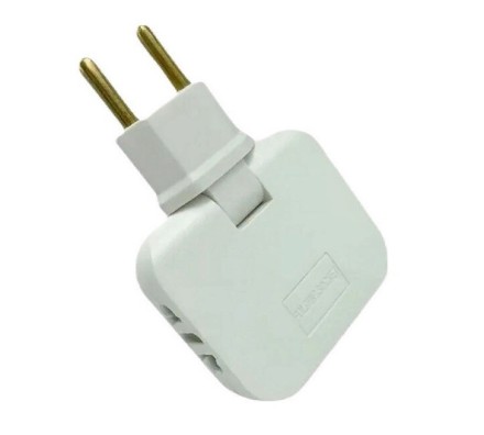 Трійник електричний поворотний без заземлення "Sefanly conversion", білий, 10-16 А, 220 — 250 в.