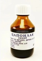Лак "Цапон" для покриття фурнітури синій. скло, 30 мл. Цапонлак
