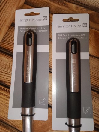 Виделка для гриля, мангала, барбекю Grill Fork Big BBQ, термостійка ручка, неіржавкої сталі 42.3 см