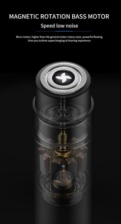 Електро бритва, акумуляторна, довговічні плавальні леза 360 °C