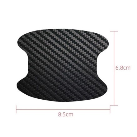 Захисна плівка для ручок "Carbon Fiber", вуглеволокно, 4 шт.