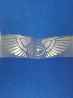Наклейка на авто Subaru Logo Emblem Крила ангела Subaru Angel Wings. Розмір: 25,5 см х 6,5 см