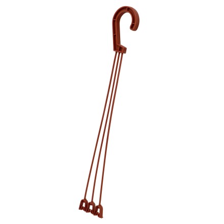 Підвіска, підвіс для квітів 37 см, білий або коричневий, теракот, Польща