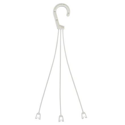 Підвіска, підвіс для квітів 37 см, білий або коричневий, теракот, Польща