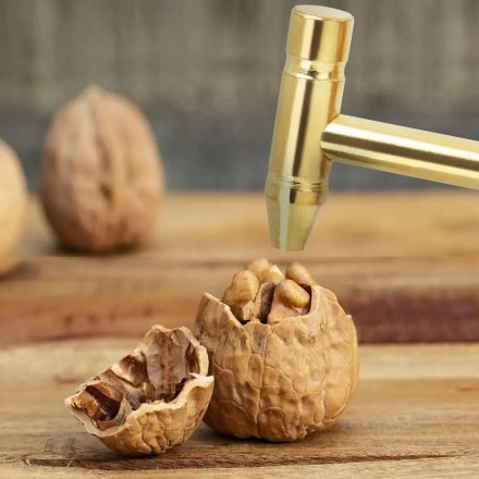 Молоток із набором викруток "Craft Hammer"  5 в 1 ToolRix "Лівша". Чиста мідь.