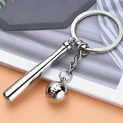 Брелок футбол, баскетбол, штанга, гантелі, паверліфтинг, боулінг, бейсбол, гольф, теніс із якісним кільцем