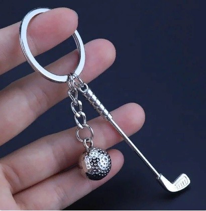 Брелок футбол, баскетбол, штанга, гантелі, паверліфтинг, боулінг, бейсбол, гольф, теніс із якісним кільцем