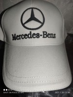 Фірмова кепка бейсболка Mercedes-Benz. Німеччина. Вишита. Біла