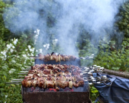 Ніж для гриля, мангалу, барбекю Grill Knife Big BBQ, термостійка ручка, нержавійка, 40 см