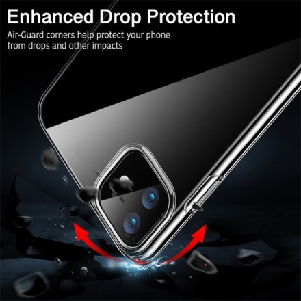 Чохол TPU Case для Apple iPhone 11 GETMAN Ease logo посилені кути Transparent 1,5mm прозорий із бамперами 6.