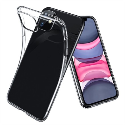 Чохол TPU Case для Apple iPhone 11 GETMAN Ease logo посилені кути Transparent 1,5mm прозорий із бамперами 6.