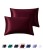 Наволочка атласна, шовкова 50х75, 1 шт., "Red Bordo", бордо