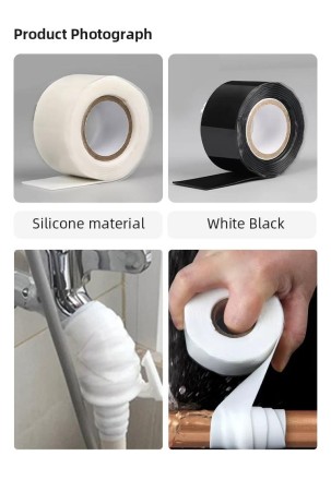 Водонепроникна ремонтна стрічка на основі силіконізованої гуми. Стрічка-герметик. Скотч герметик