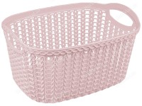 Кошик органайзер універсальний, ажурний, міцний "EFE PLASTICS "Косочка" (колір Капучино) 24,5 Х 18,5 Х 12