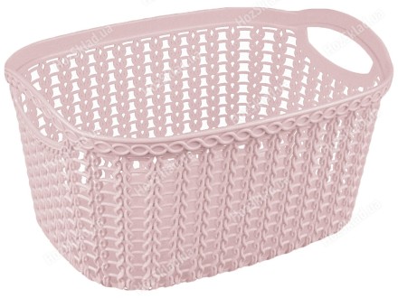Кошик органайзер універсальний, ажурний, міцний "EFE PLASTICS "Косочка" (колір Капучино) 24,5 Х 18,5 Х 12