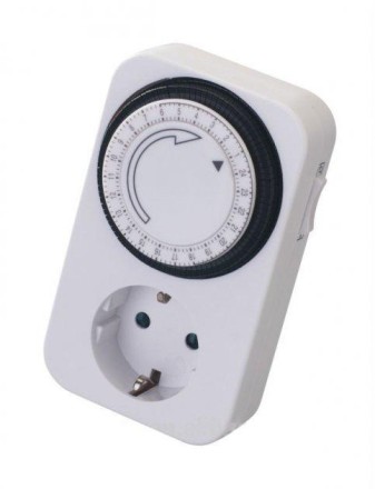 Таймер. Розетка з таймером механічна добова TG-14A