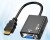 Адаптер HDMI-VGA з аудіо HDTV Male — VGA Female Converter  HDMI-VGA Output 1080P HDTV Аудіо TV AV HDTV Video