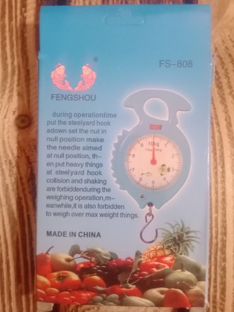 Ваги кантери ручні 10 кг кухонні, багажні, рибальські, туристичні