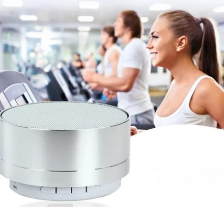 Портативна мініколонка A10 Stereo Bluetooth HD Sound BT USB FM Silver