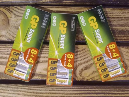 Батарейки GP Super AAA 12 шт (фірмова упаковка)