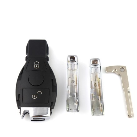 Корпус для ключа пульта "Мерседес" "Рибка" на 4 кнопки Mercedes Benz + лезо ключ