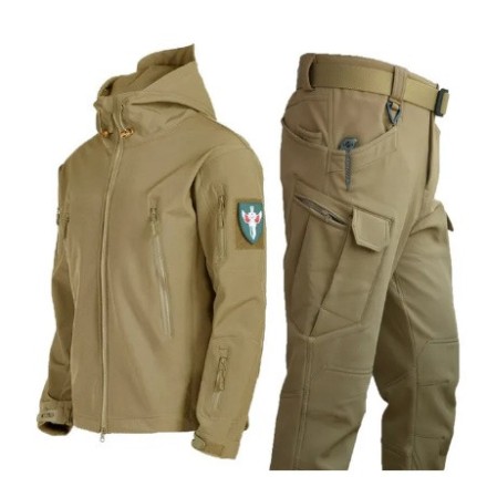 Тактичний флісовий непромокальний костюм преміумкласу.  Military Tactical Waterproof Suit
