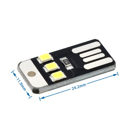 Брелок LED USB фонарик, LED USB лампа, ультратонкий "Powerful Liliput". Набор 2 + 1. Плати за 2 третий в по