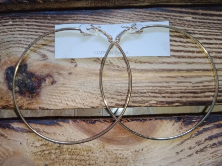 Сережки кільця Xupingi, "Золото", 55 мм