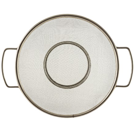 Сито-міска кухонна з ручками, 23 см, неіржавка сталь. Друшляк.