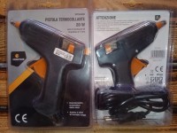 Термопістолет, пістолет для клею, клейовий пістолет 20W під стрижні 7 мм, блістер, Італія