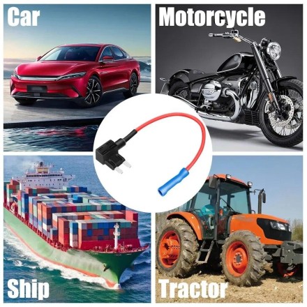 Адаптер контактний у гніздо запобіжника — Перехідник для під'єднання зовнішніх пристроїв. Мідь.