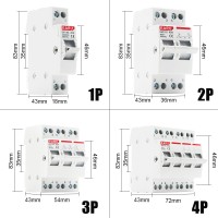 Автоматичний вимикач EARU Electric, 2P, 63A, EA-219G на DIN-рейку 400V