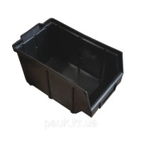 Ящик лоток бокс 190х115х90 мм для зберігання дрібниць,  метизів, чорний
