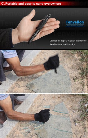 Тактична кулькова ручка самооборони та самозахист